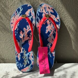 Lilly Pulitzer Flip-flop Sandals Size 7/8